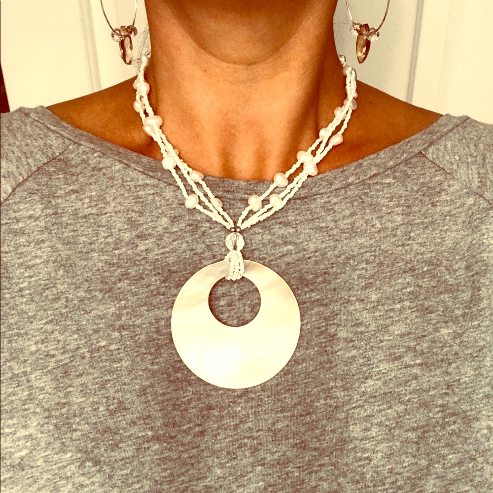 Iridescent summer necklace